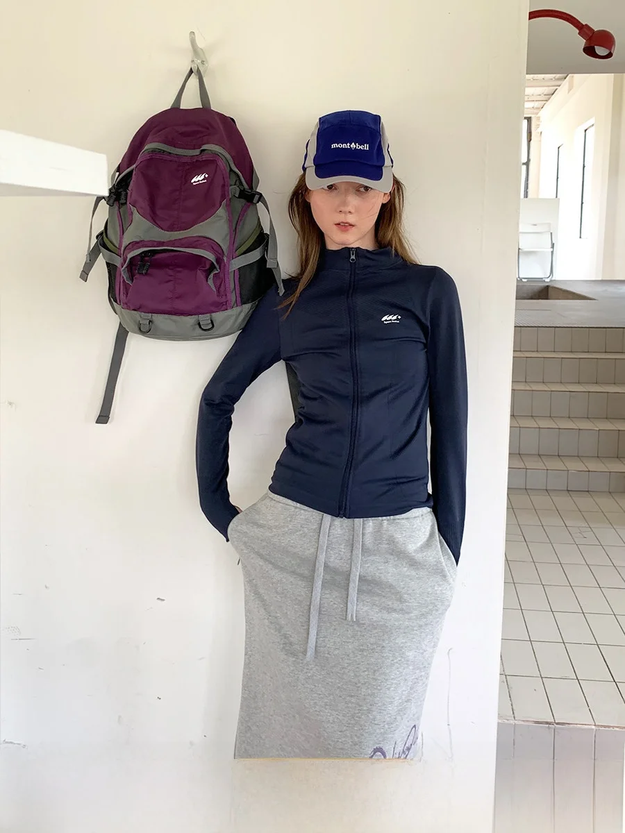 

Квадратный женский облегающий велосипедный топ на молнии для отдыха на открытом воздухе, ветрозащитный топ с защитой от ультрафиолета