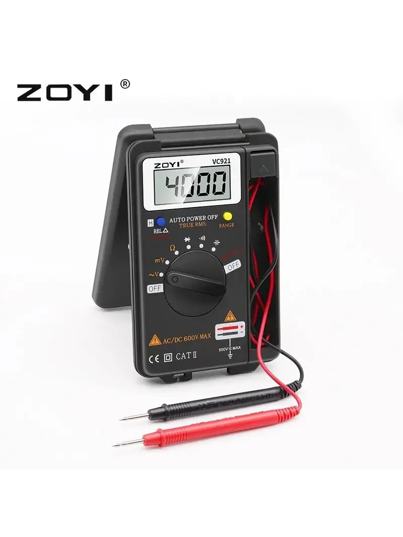AliExpress ZOYI VC921 Mini Digital Multimeter Handheld Pocket DC AC Votage Capacitance Resis tance Frequency Duty Cycle Tester Multímetro