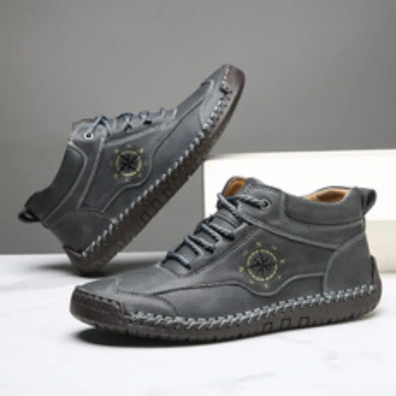 

Handmade Leather Shoes Men Quality Shoes Casual Autumn Men Sneakers Comfortable Shoes Men Flats Fashion Moccasins Male Shoes