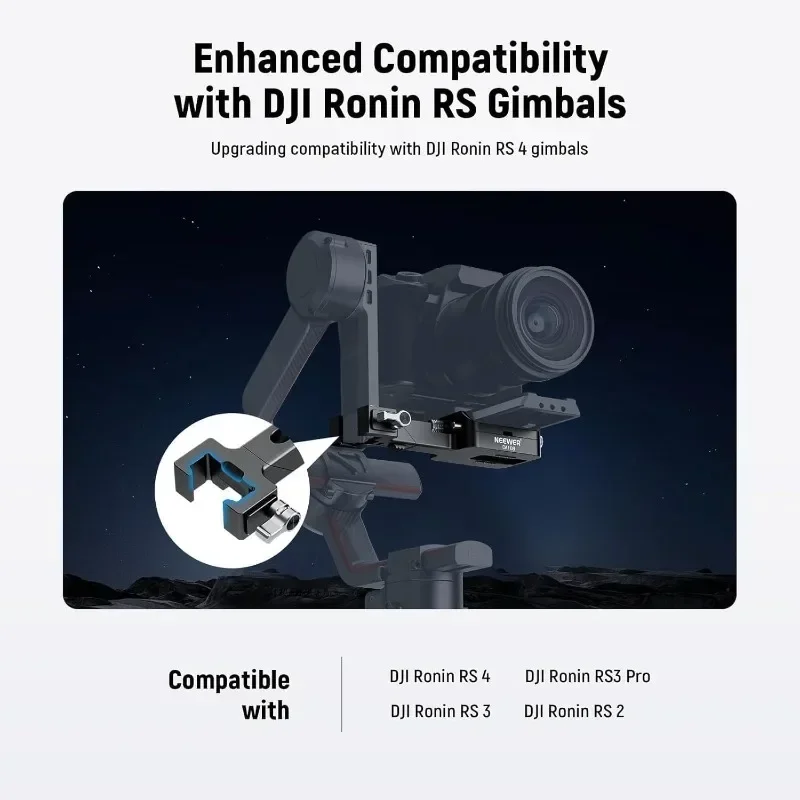 

Vertical Camera Mount Compatible with DJI Ronin RS 4 3 2 Pro Gimbal Stabilizer 180° Rotating Base