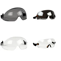 Visera CE para casco de seguridad, accesorios para casco de construcción, gafas de seguridad para reemplazo de casco, Material de PC, Protector ocular ANSI