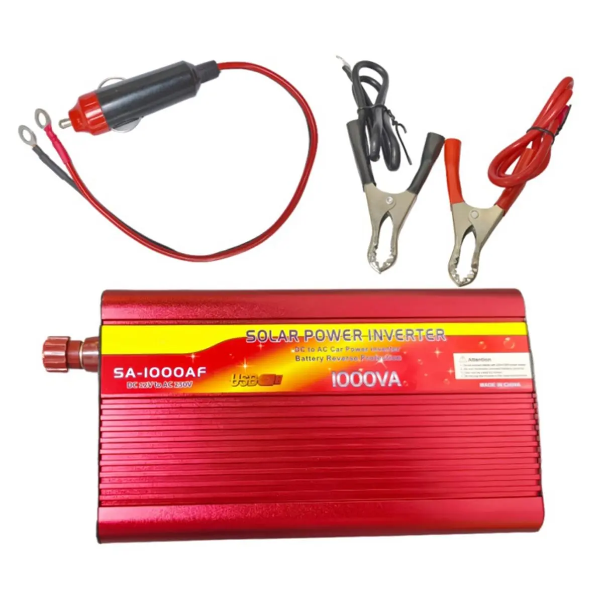 【CYBER MONDAY】EU 12V to 220V Car Power Inverter 1000W, AC 220V on-Board Inverter Transformer for Vehicle Boat Power Inverter