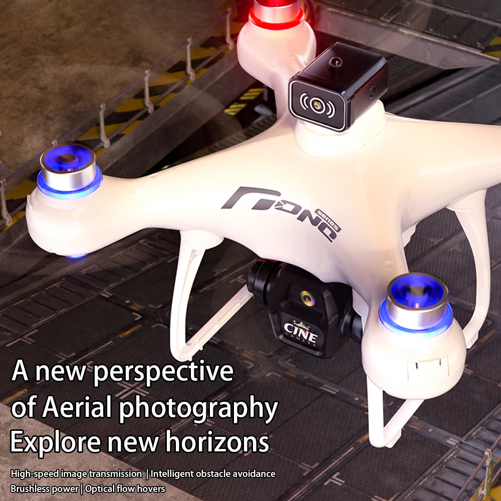 Nouveau drone Elf Model F156 à double batterie, positionnement par flux optique, vol stationnaire, éclairage nocturne, navigation, double caméra, photographie aérienne