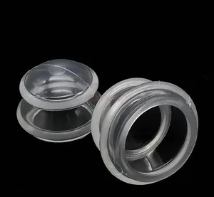 

2pcs silicone facial beauty cupping device, transparent and tasteless, soft and slippery rubber leather tank health medicine