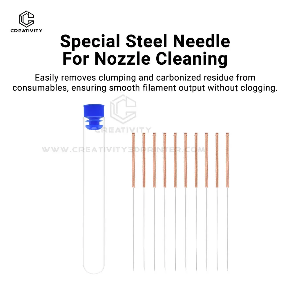 

5 or 10 Pieces 0.6mm~0.8mm 3D Printer Nozzle Cleaning Needles Stainless Steel Needle for 3D Printer Nozzle Hot End Cleaning Part