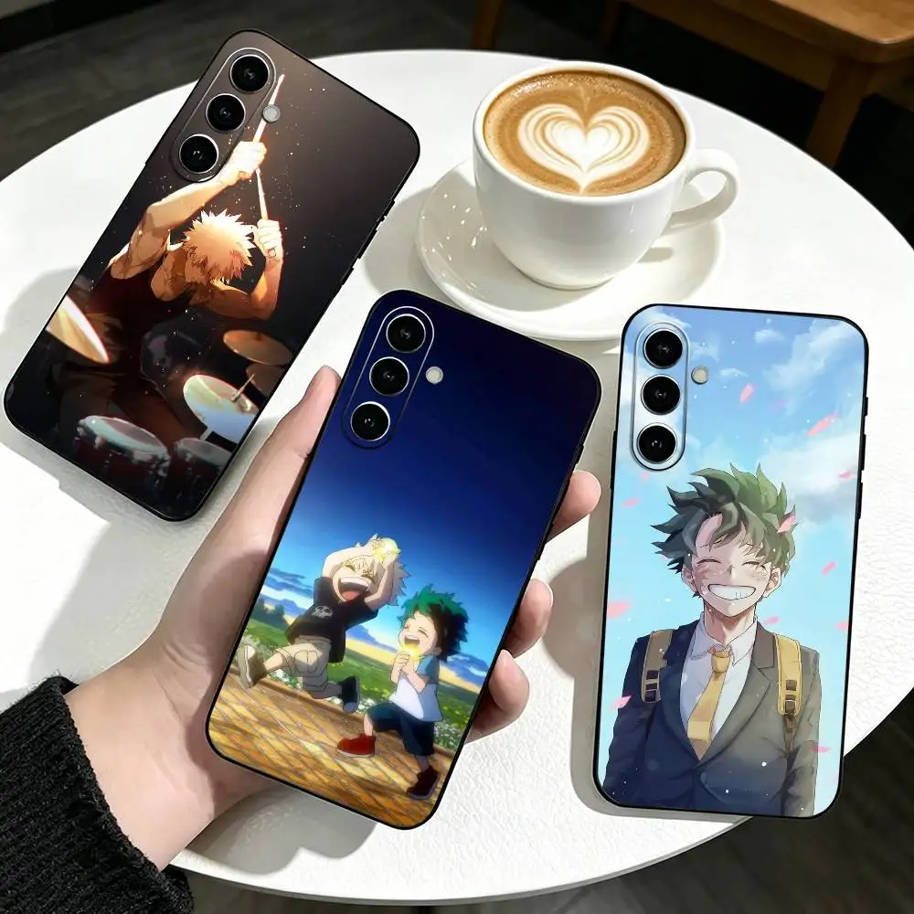 My H-Hero Academia-a Anime   Phone Case For Samsung Galaxy A73,A72,A71,A70,A53,A52,A51,Soft Silicone Black Cover