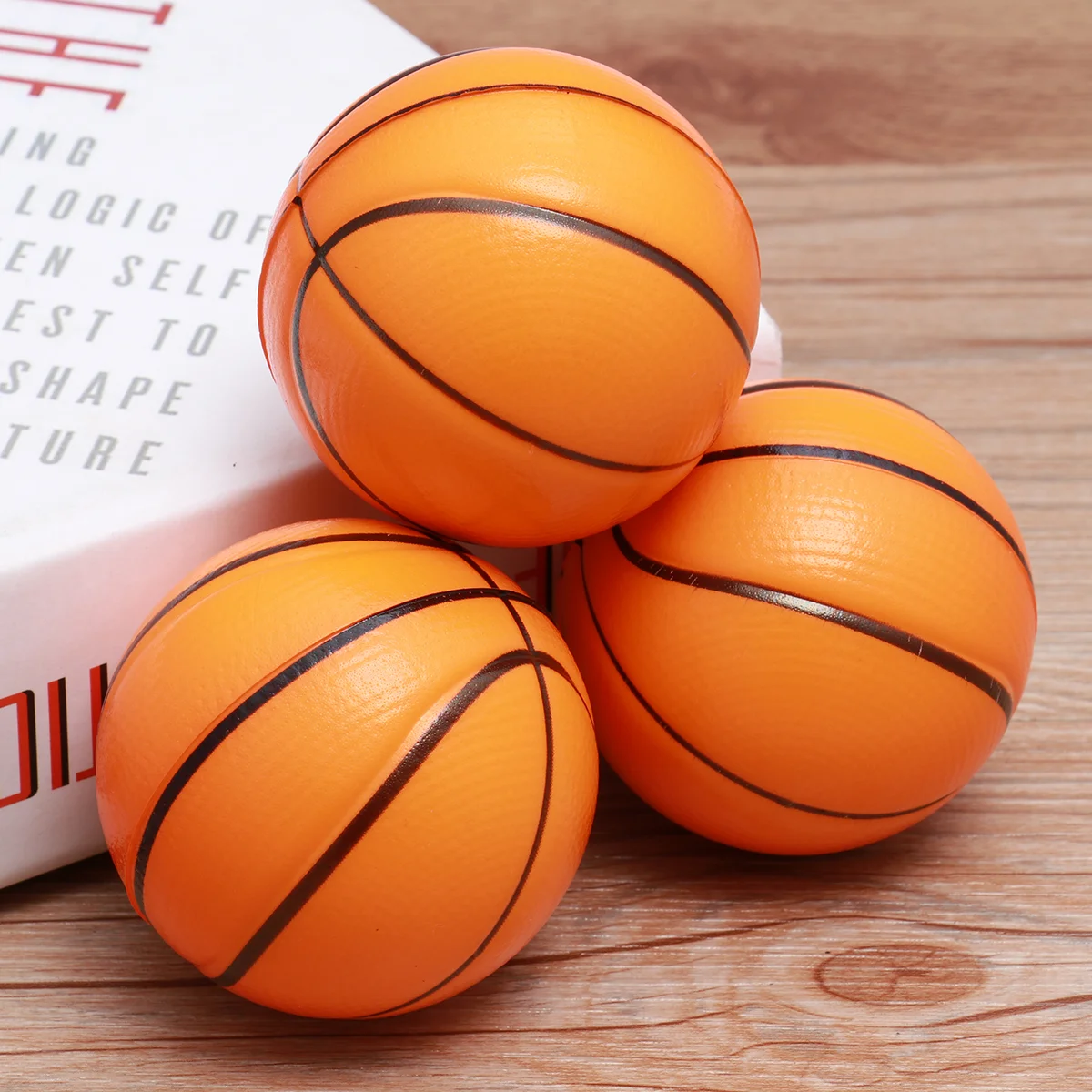 

10PCS Mini Balls Squeeze Basketballs Stress Balls Toys for Kids Party Relaxation Mini Sports Balls