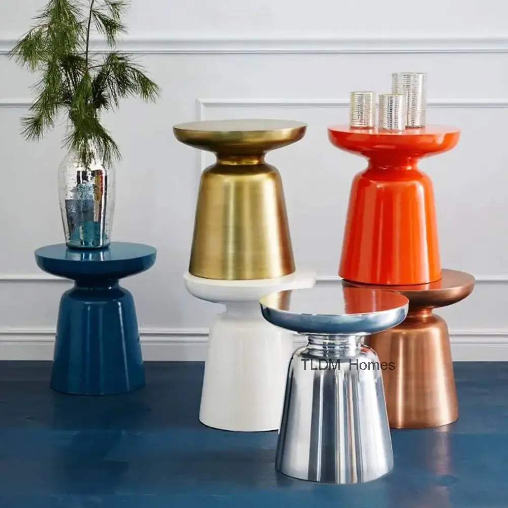 Mesa auxiliar de estilo nórdico personalizable para sala de estar, mesa de centro Martini, mesa de café, mesa auxiliar de colores a elección