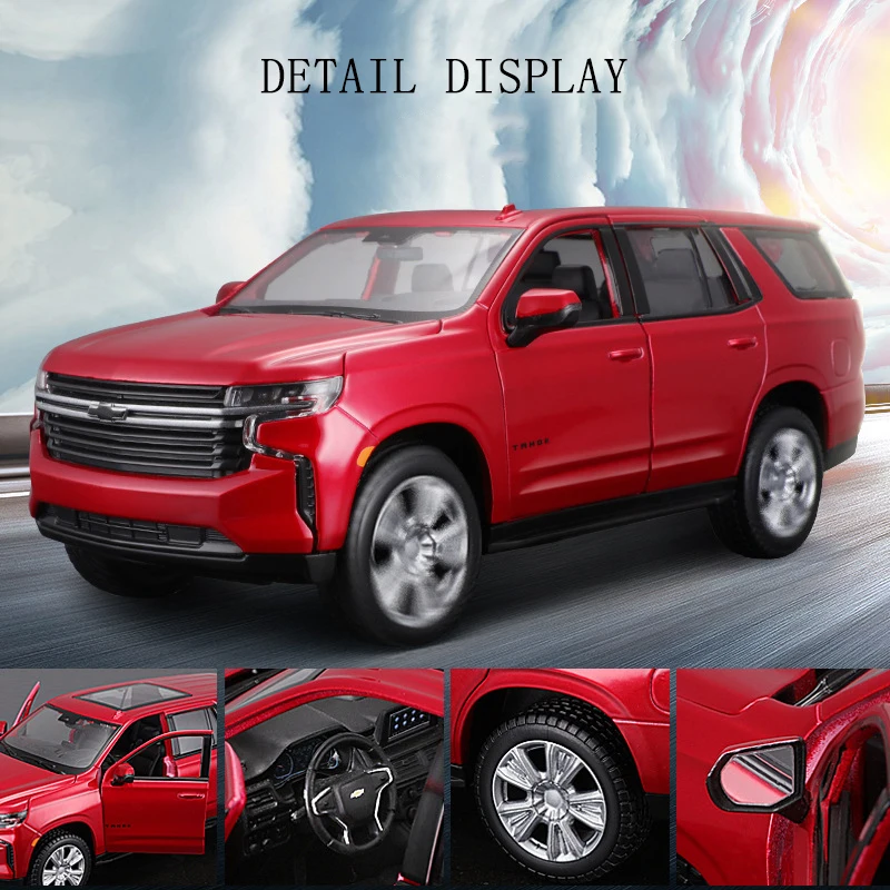 Maisto 1:26 2021 Chevrolet Tahoe simulation alloy car model crafts decoration collection toy tools gift birthday present