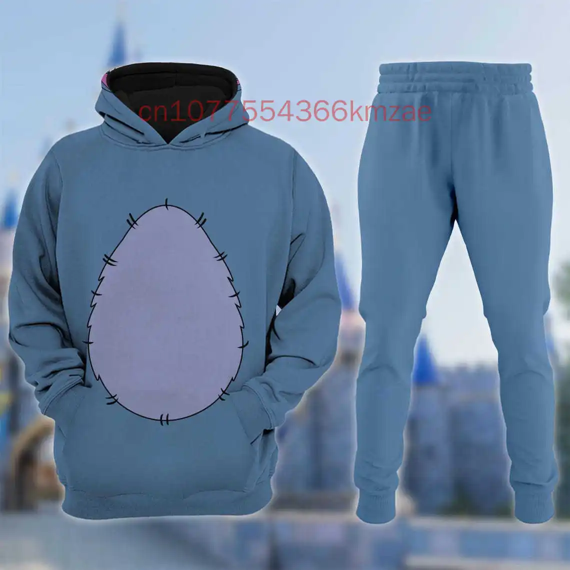 2025 Disney Donald Duck Hoodie Jogger Set Print Spring and summer Sport Fashion Street Men's And Women's sweatpants Sportswear