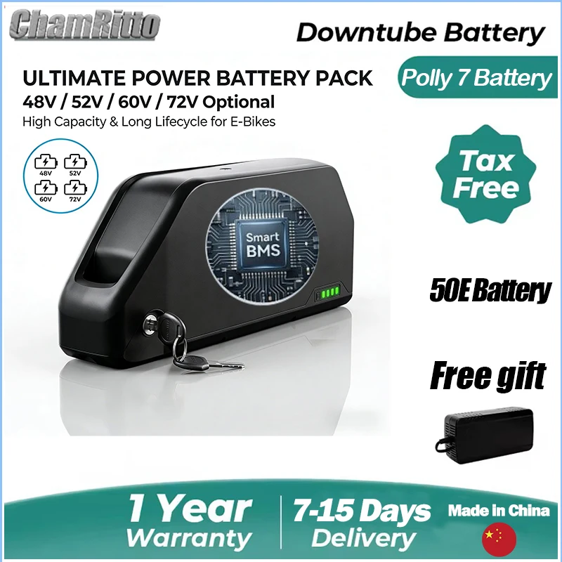 

Electric bicycle 72V 3000w kit 36v 52v 750w ebike 48v cham-rider 25ah 30 40ah 50ah 60ah 1000w Lithium Batterie 60V2000W Batterie