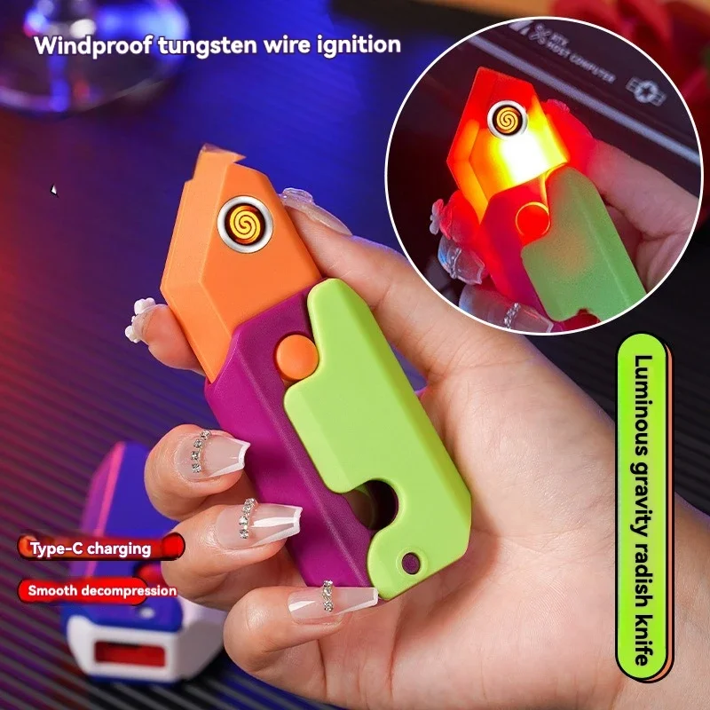 Lighter Creative Internet Celebrity Explosion Tungsten Wire Cigarette Lighter Boys Girls Cute Lighter