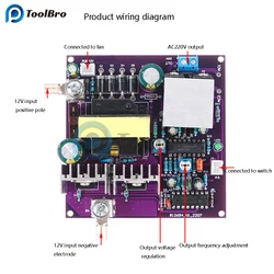 300W 50Hz DC-AC Power Inverter Transformer Corrected Sine Wave DC 12V to AC 220V Step Up Boost Converter Voltage Regulator