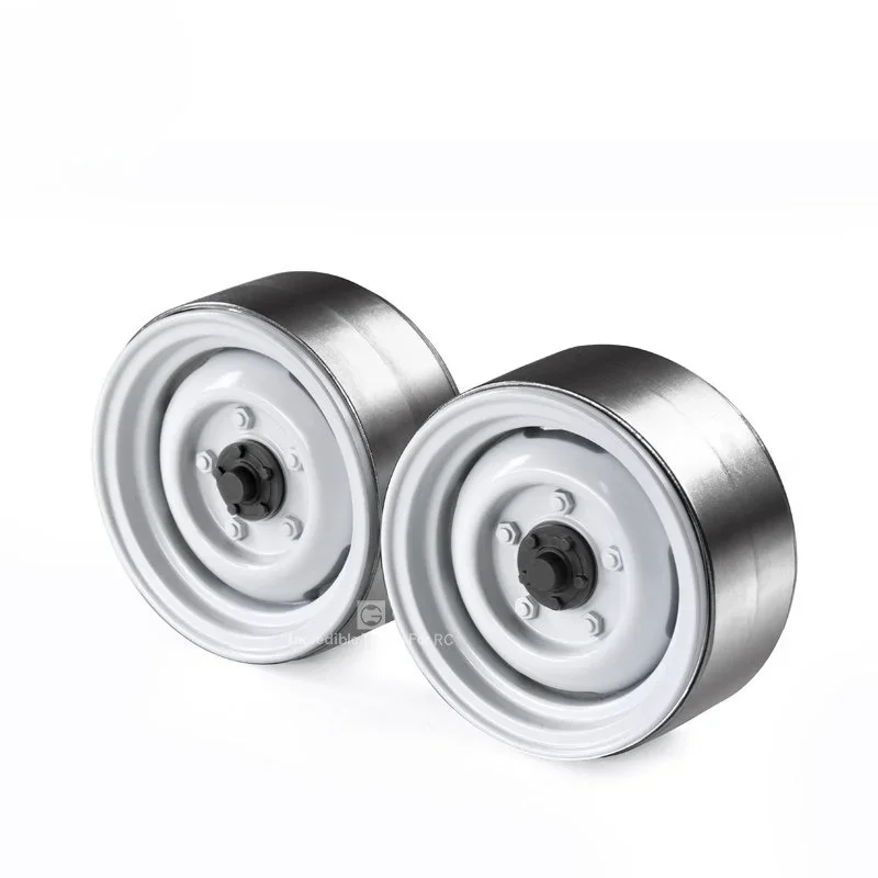 1.9 Inch Metal Wheels Lock Tire Retro Hub Rim for 1/10 RC Crawler Car Trxs TRX4 Defender  AXIAL SCX10  Parts