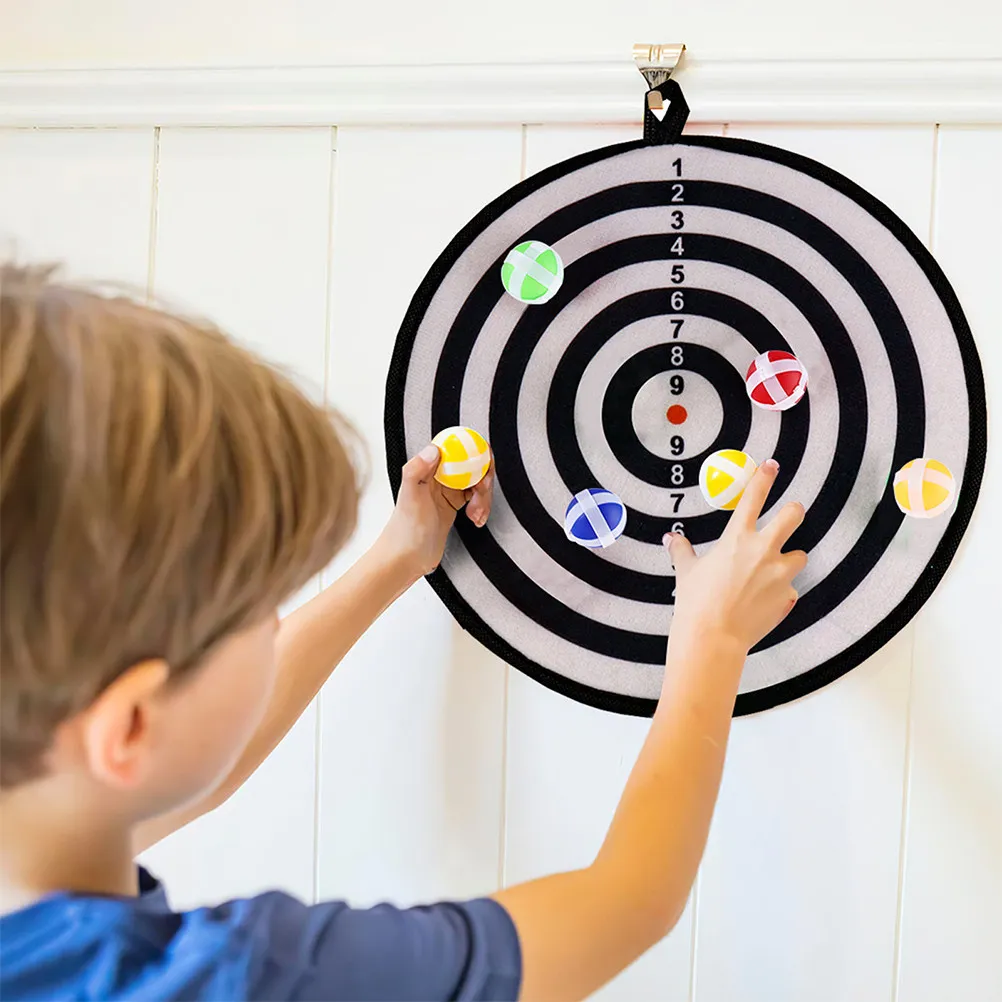 

Dart Board Game with Sticky Balls Fidget Set Fabric Catching Board Sensory Play Party Fun Activity
