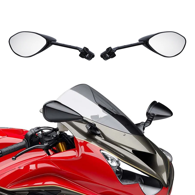 

Motorcycle 8mm Rear View Side Mirrors For Kawasaki ZZR1400 2006-2023 Ninja ZX-14 2006-2011 ZX14R 2012-2023