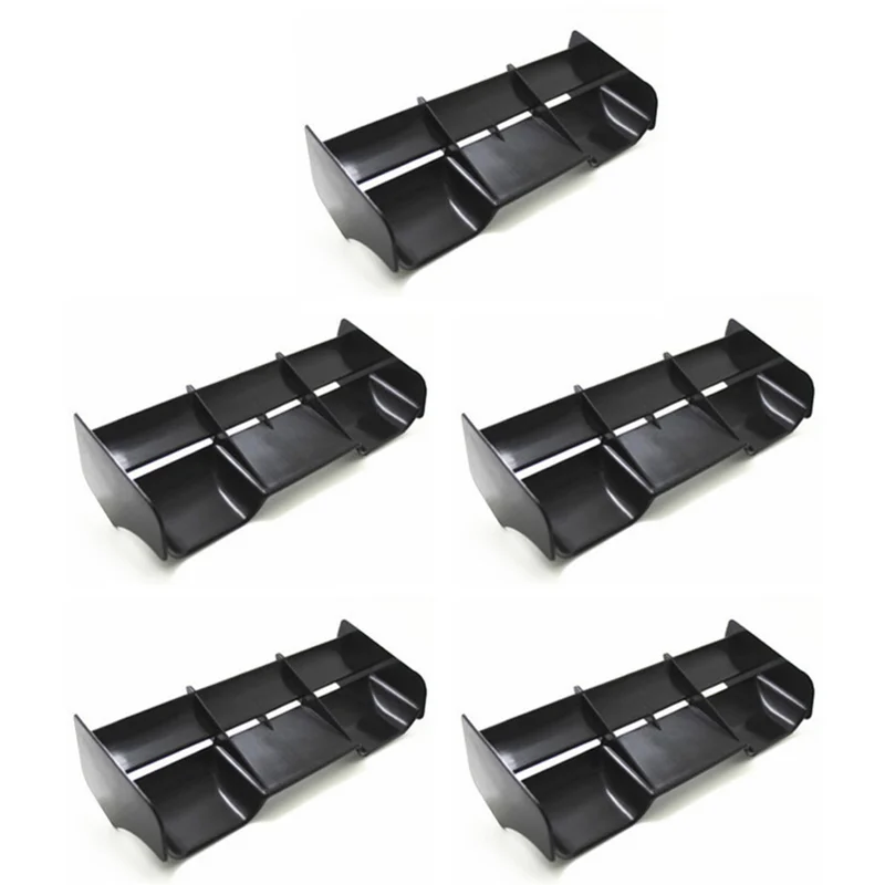 

5X 1:8 Buggy RC Cars RC Plastic Nylon Tail Wing For 1/8 Scale Nitro Electric Powered Off Road Buggytruck Remote,Black