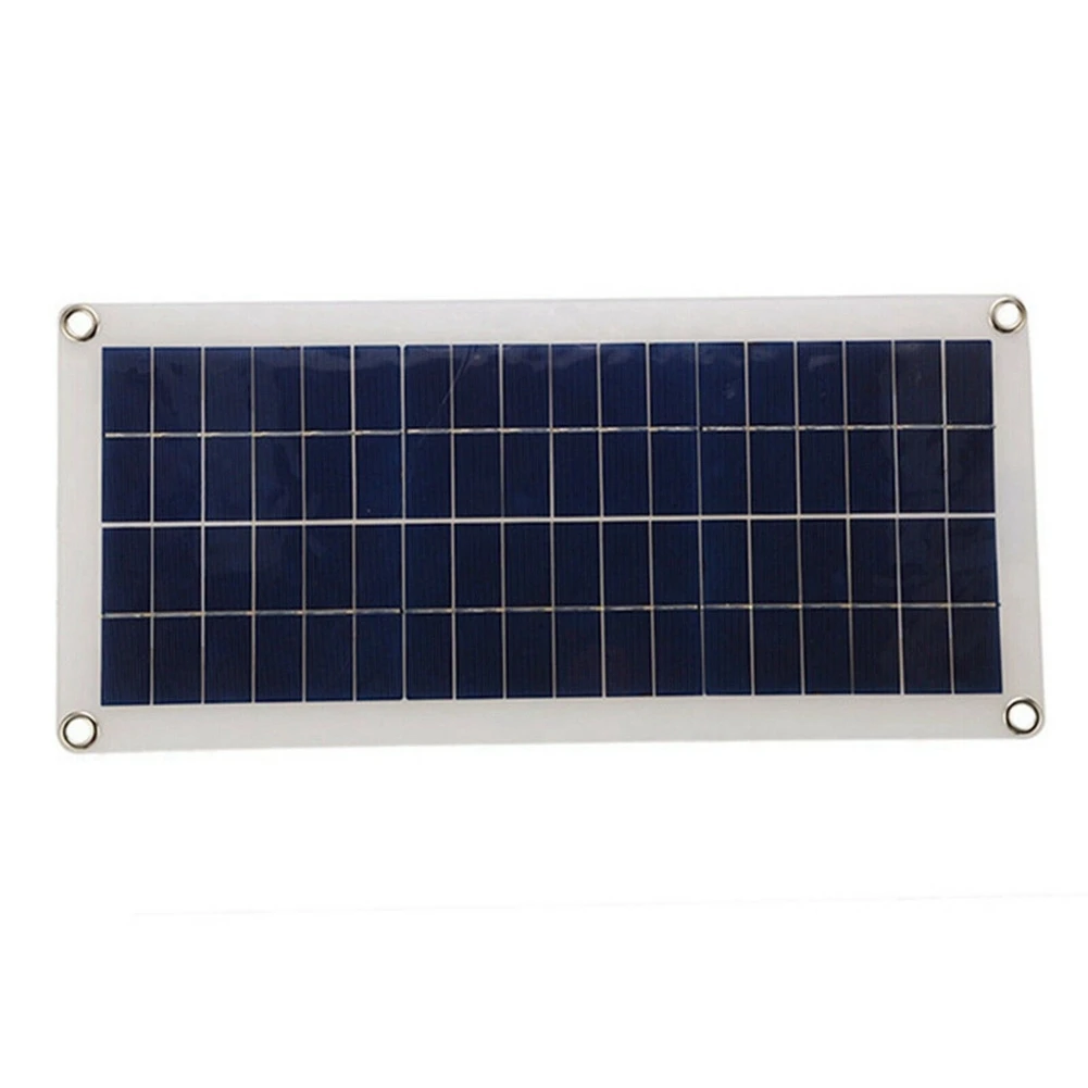 AT63-1X8W 12V Dual USB/DC Flexible Solar Panel Efficient Car Battery Charge Camping
