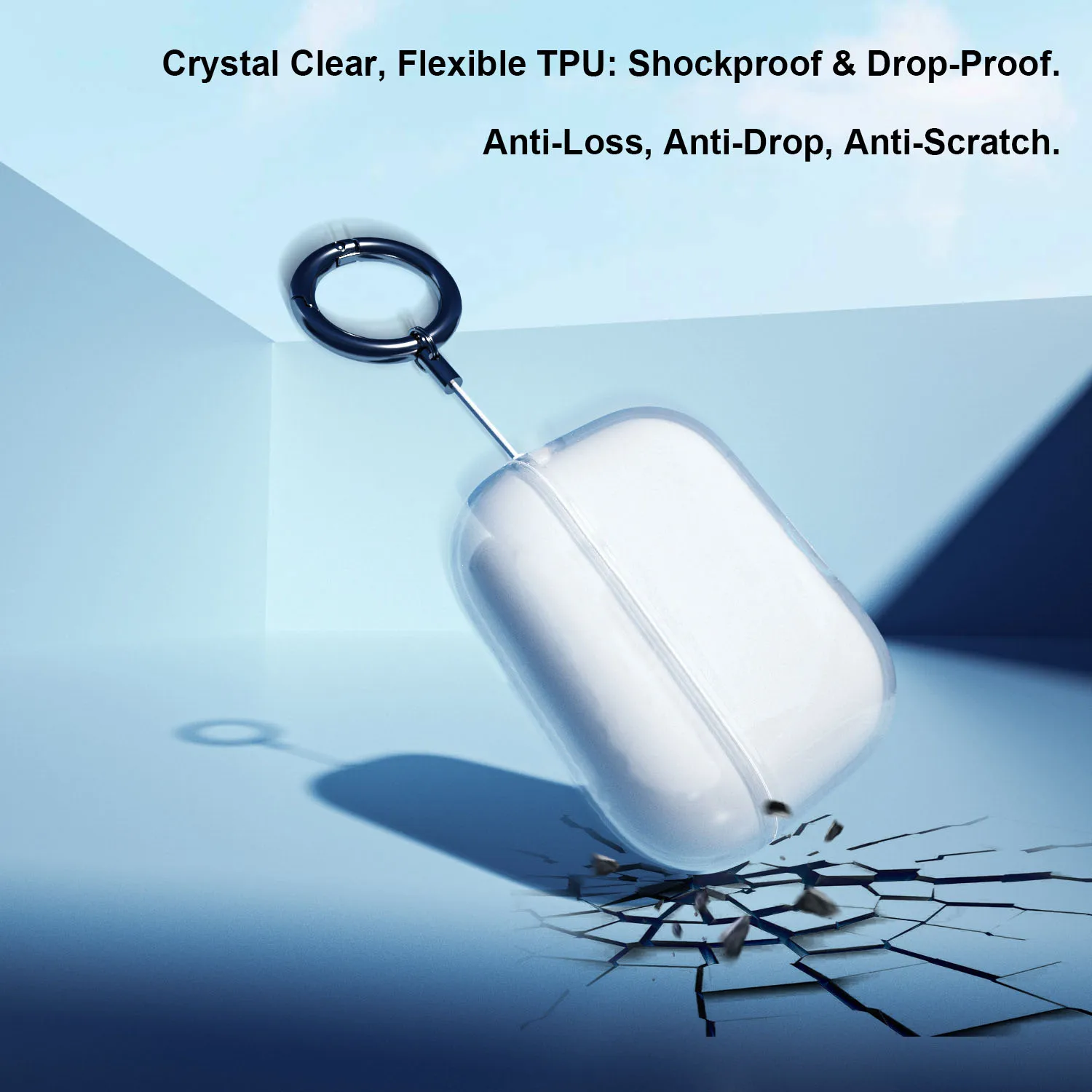 

Case Cover For Airpods Pro3 Earbuds,TPU Soft Protective Cover with Keychain Shockproof Shell Case Protective Sleeve
