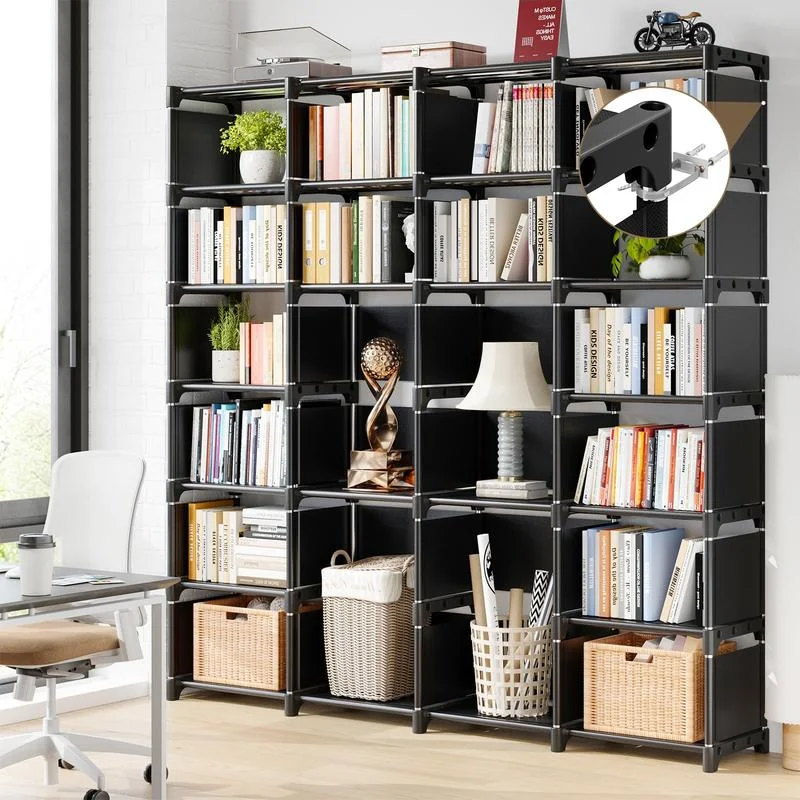 

[Распродажа Летних перерывов] raybeefurniture книжная полка для спальни книжная полка органайзер книжный шкаф высокий книжный шкаф Чехол 12 кубиков хранения Органайзер SDIY