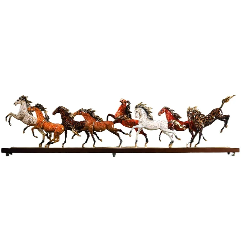 

Brass lacquer Ba Jun Pentium horse ornament boss office entrance craft decoration housewarming gifts
