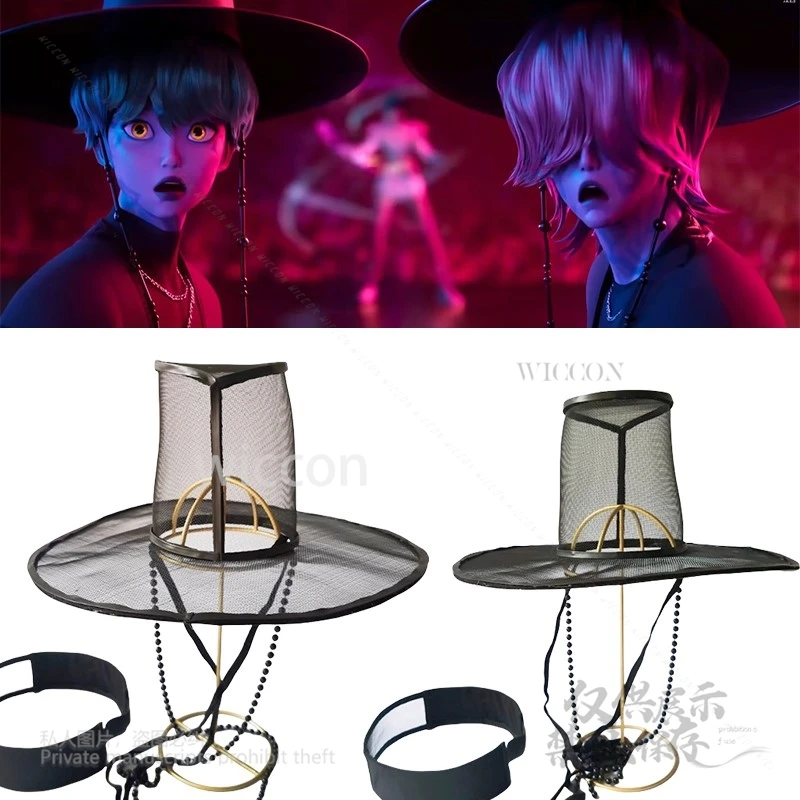 Película de Anime KPop Demon Hunters, accesorios de superestrella Jinu Boy Band, accesorio de Cosplay, sombrero de estilo coreano para fiesta de Halloween, sombrero de disfraz para hombre