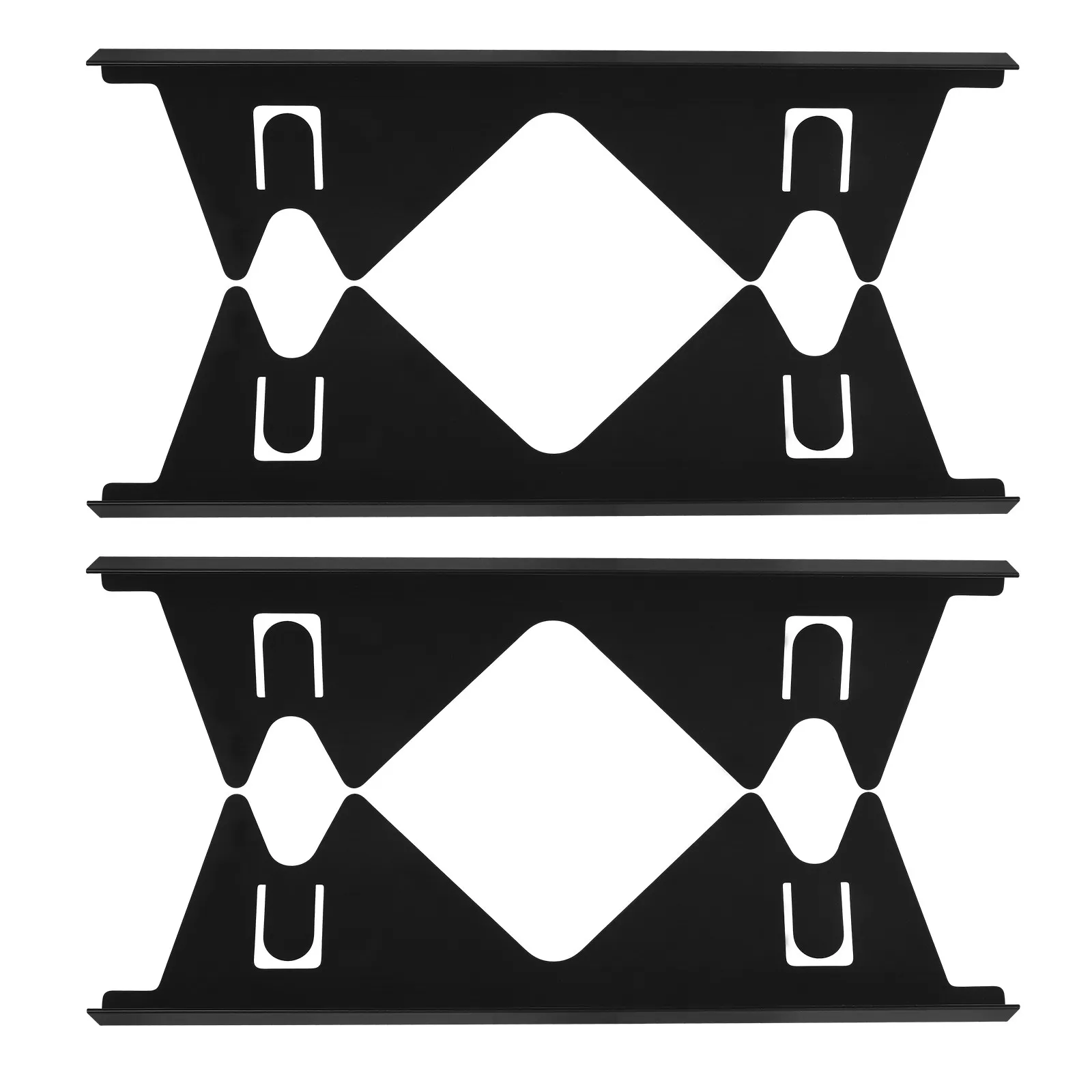 4 Pcs Metal Stove Gap Covers Gas Side Protector Counter Filler Oven Black Kitchen Guards between and