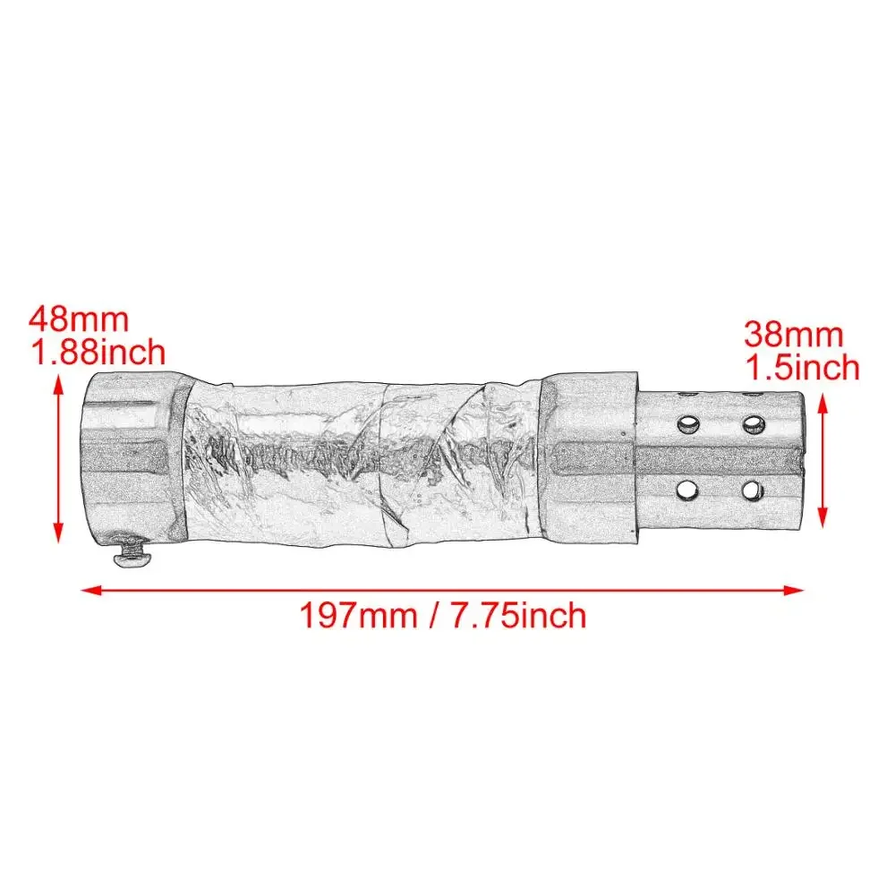 Motorcycle Exhaust Silencer Quiet Baffle Modified Muffler Shortshots Staggered System For Harley Sportster XL1200 Softail FatBoy