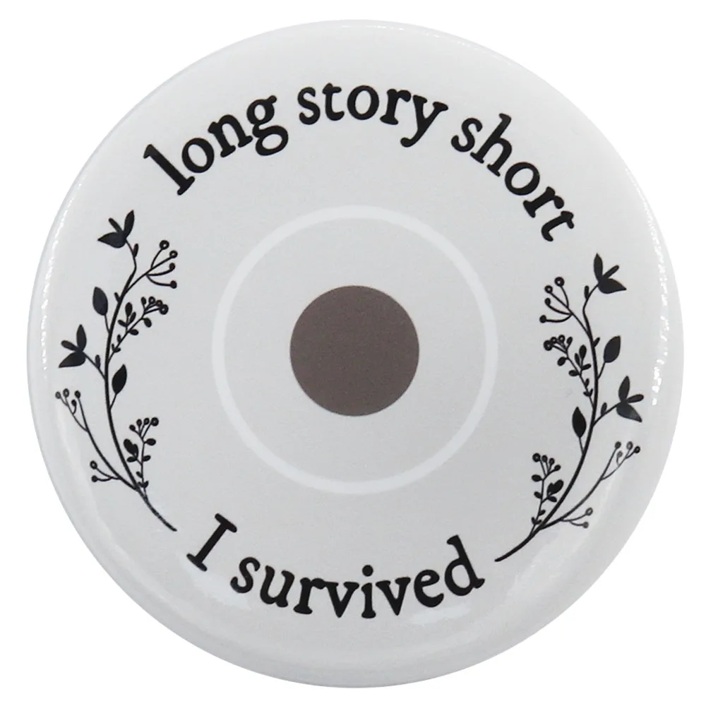 Music Long Story Short I Survived Tinplate Album Evermore Inspiration Badge