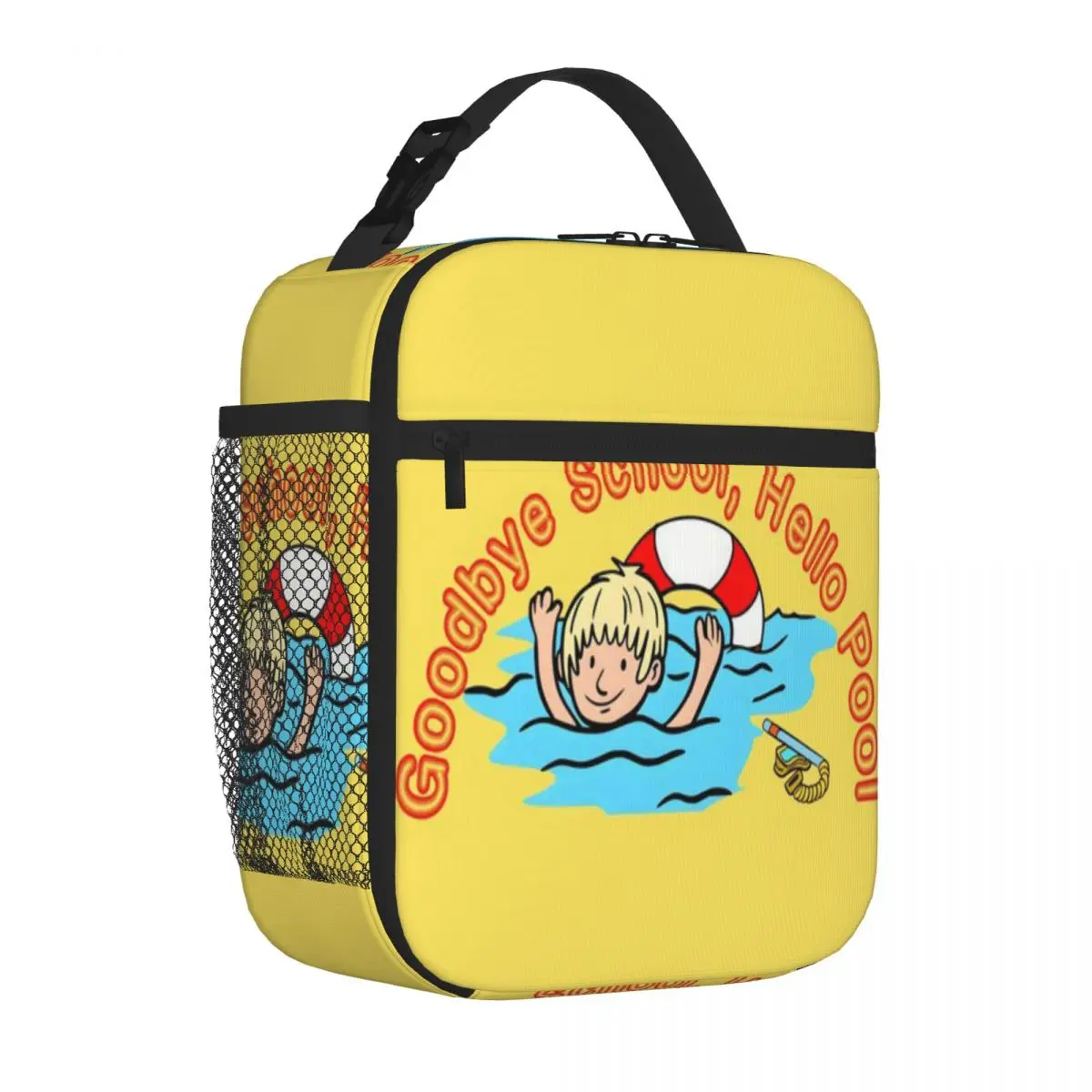Bestselling Goodbye School Hello Pool Funny Summer Break Minimalist Commuter Lunch Bag Seaside Lunch Leakproof Lunch Bag
