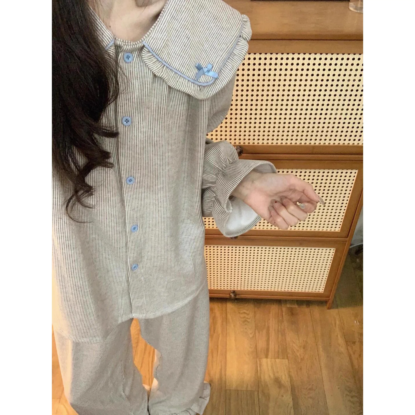 

Pjs Set Women's Pajama Set Striped Comfort Women's Warm Winter Pajamas Fashionable Home Clothes Pajamas Cute and Soft Pajama Set