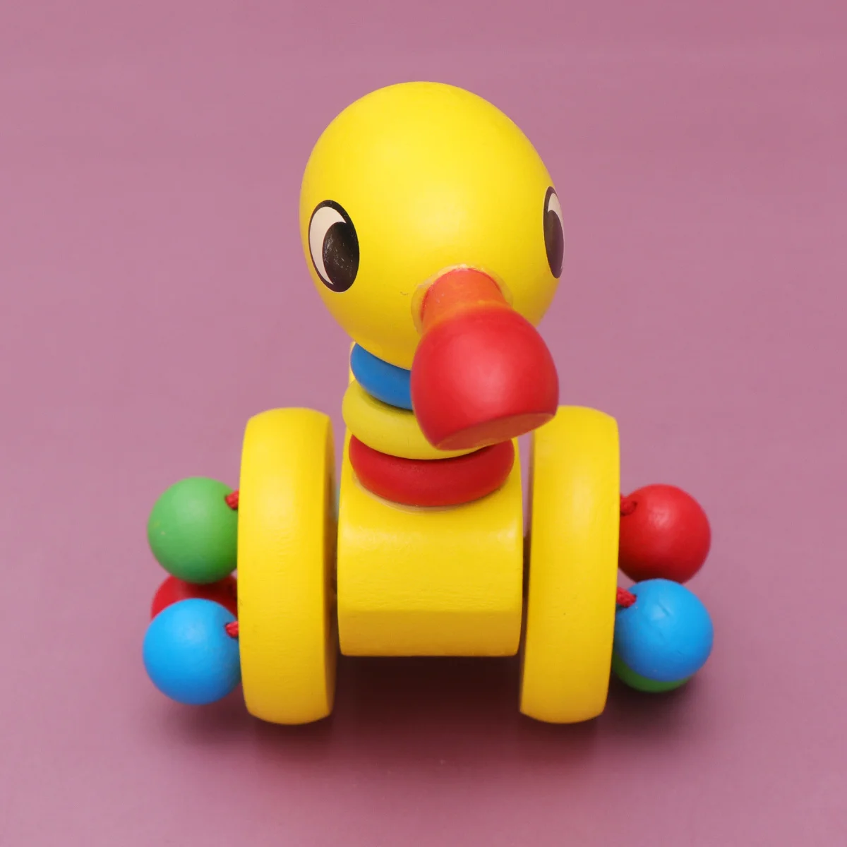 عربة أطفال خشبية للتعلم المبكر على شكل حيوانات كرتونية، تصميم بألوان زاهية، عربة سحب للأنشطة التنموية للأطفال الصغار