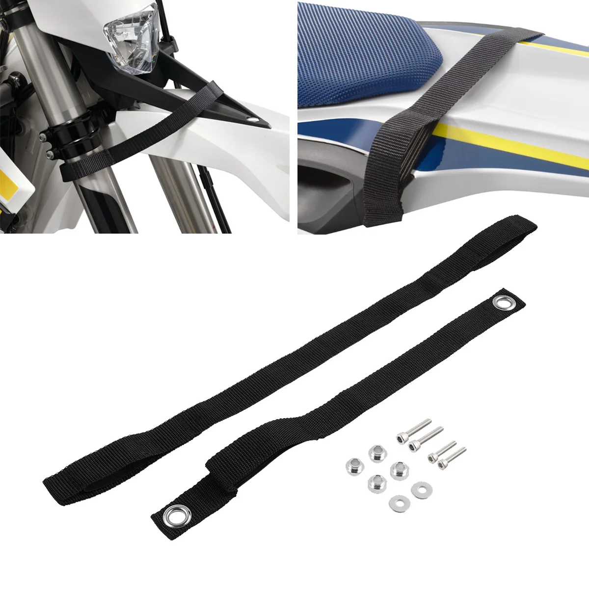

For Husqvarna TE 300 FE 250 FE 350 FE 450 501 2014-2016 FC 250 350 450 2014-2015 Front Rear Fender Pull Straps For KTM EXC 300
