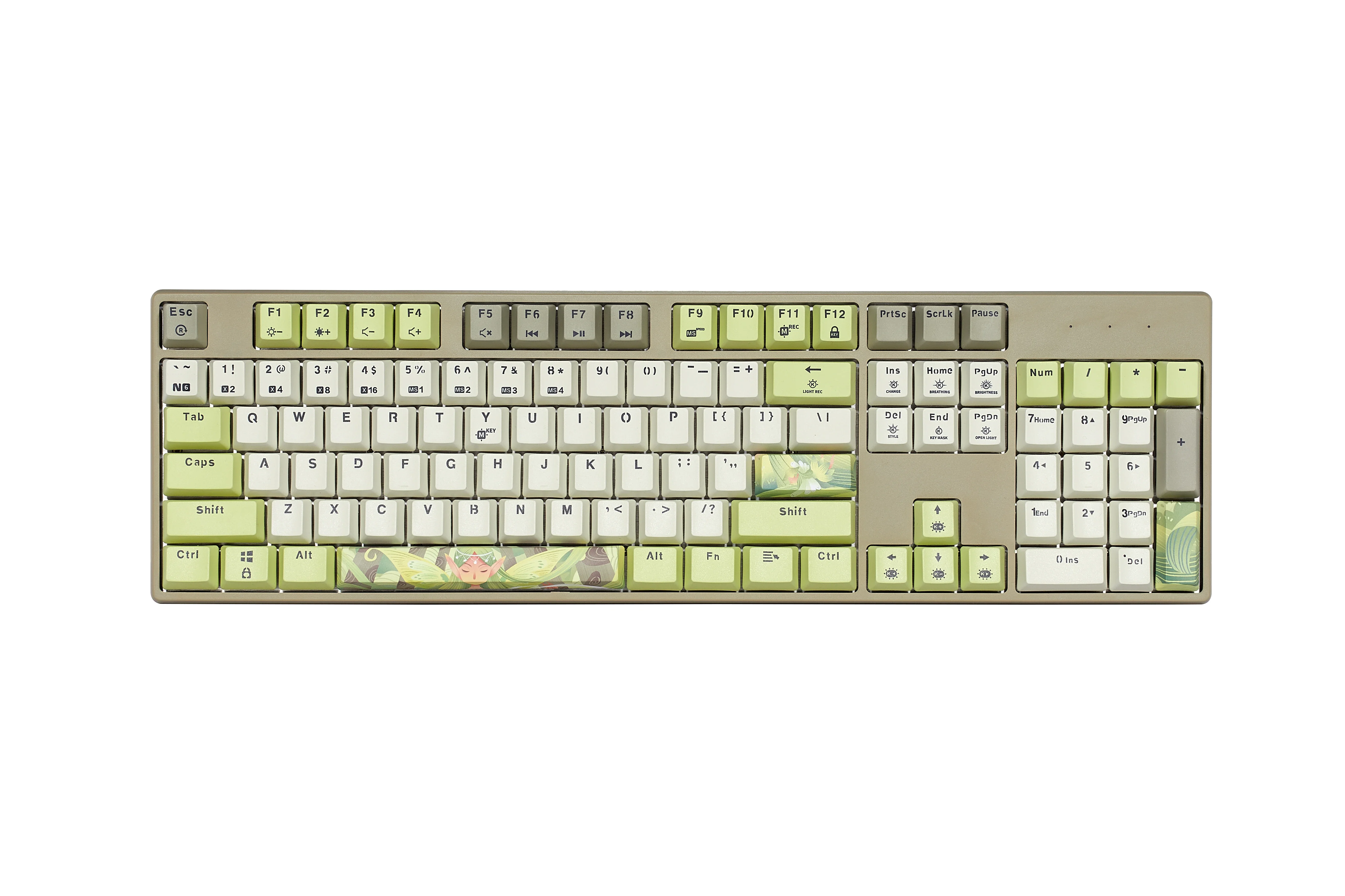 

For 104 Keys USB Type-C Wired Computer Mechanical Rgb Multimedia Backlit ABS #