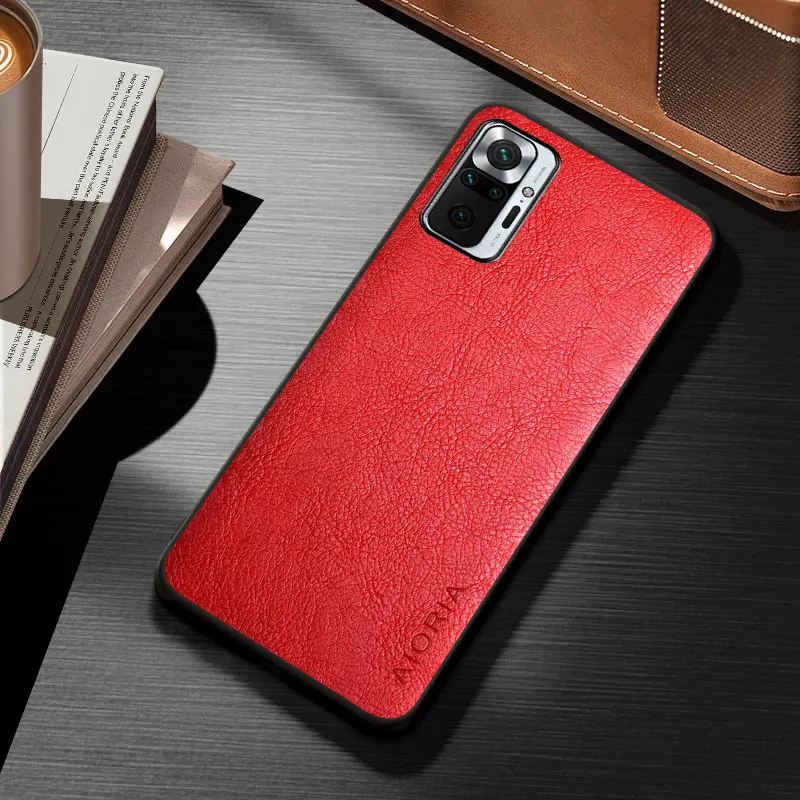 Funda de cuero para Xiaomi Redmi Note 10 Pro Max 10S 4G 5G, funda de teléfono de lujo Vintage para redmi note 10 pro