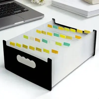 

Мини-папка-аккордеон А6, портативный расширяющийся пластиковый органайзер для документов, маленькая офисная папка-сумка, держатель для документов и чеков