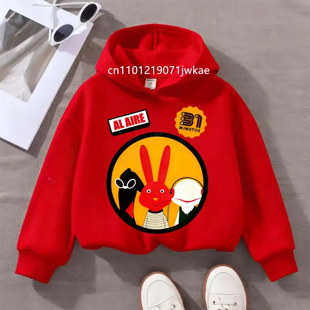 Kids Puppet Graphic Printed Hoodie Boys Girl Sweatshirt News Program 