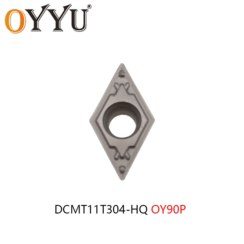 OYYU 10PCS Ceramic Lathe Cutter Tool Turning Insert DCMT11T304-MT DCMT11T308 DCMT11T304-FG 11T304 11T308 MT FG HQ PS OY90P DCMT