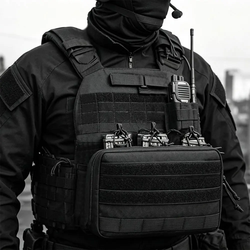 Tactical Triple Magazine Pouch Open Top 5.56/.223 Magazine Pouch MOLLE Mag Bag Nylon M4/M16 Mag Holder Hunting Tool EDC Pouch - view 6