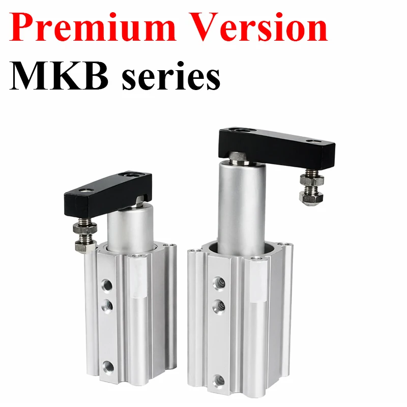 Premium Quality MKB 12 16 20 25 32 40 50 63mm Bore Right / Left Rotating Down Clamping MK Series Rotary Clamp Cylinder With Arm
