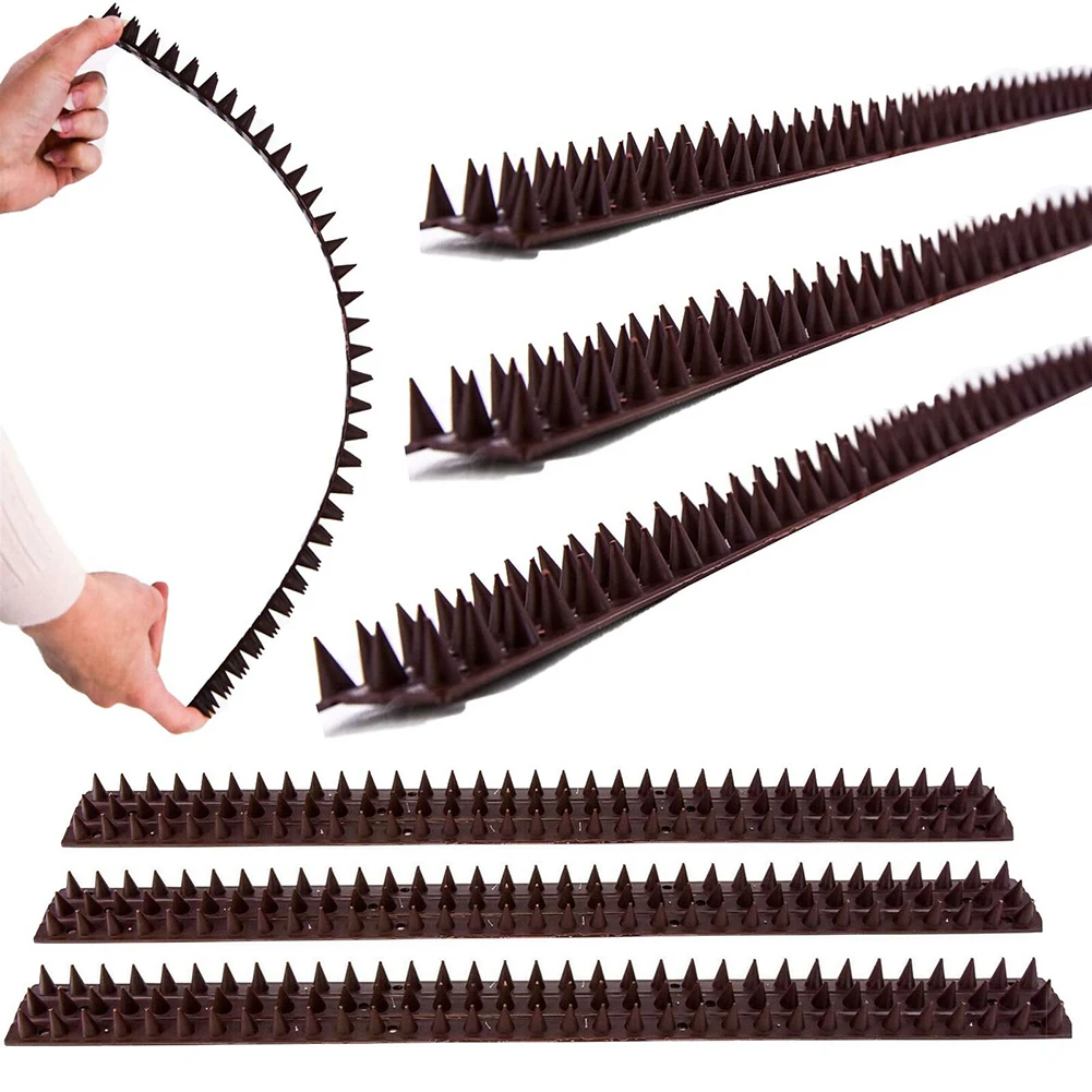 1pc Wall Fence Deterrent Defender Spikes For Anti Cat Climb Bird Animals High-quality Plastic Garden Adjustment Protection Tools