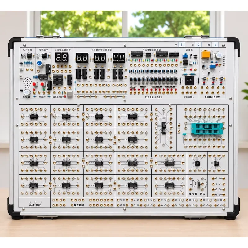for Digital Circuit Experiment Box Metal Electric Powered Educational Equipment Vocational School Electronics Trainer Lab