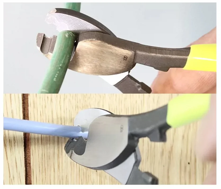 Electrician Cable Cutting Pliers, CA-22/38/60 6/8/10 Inch Heavy Duty Wire Cable Shear for Copper Core IV Cable Clean Cut