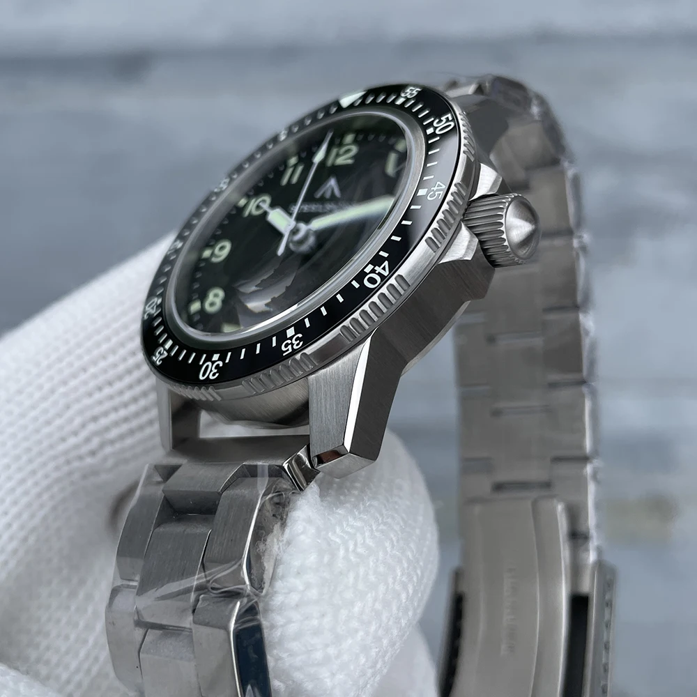 STEELFLIER الرسمية SF787 الغوص ساعات المعصم الفاخرة تقويم مزدوج NH36 حركة سوبر مضيئة 200 متر مقاوم للماء ساعة ميكانيكية