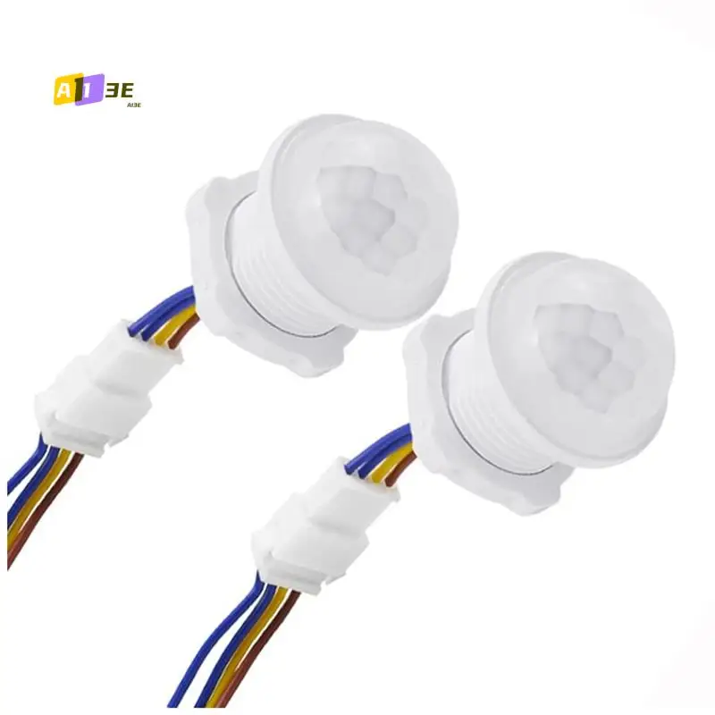 

A13E-2 шт., датчик движения, переключатель света, переключатель управления, умное обнаружение, задержка времени, регулируемая инфракрасная индукция