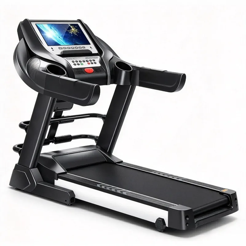 Compact Foldable Home Treadmill Multifunctional Silent Indoor Running Machine for Family Gym Daily Cardio Fitness Training