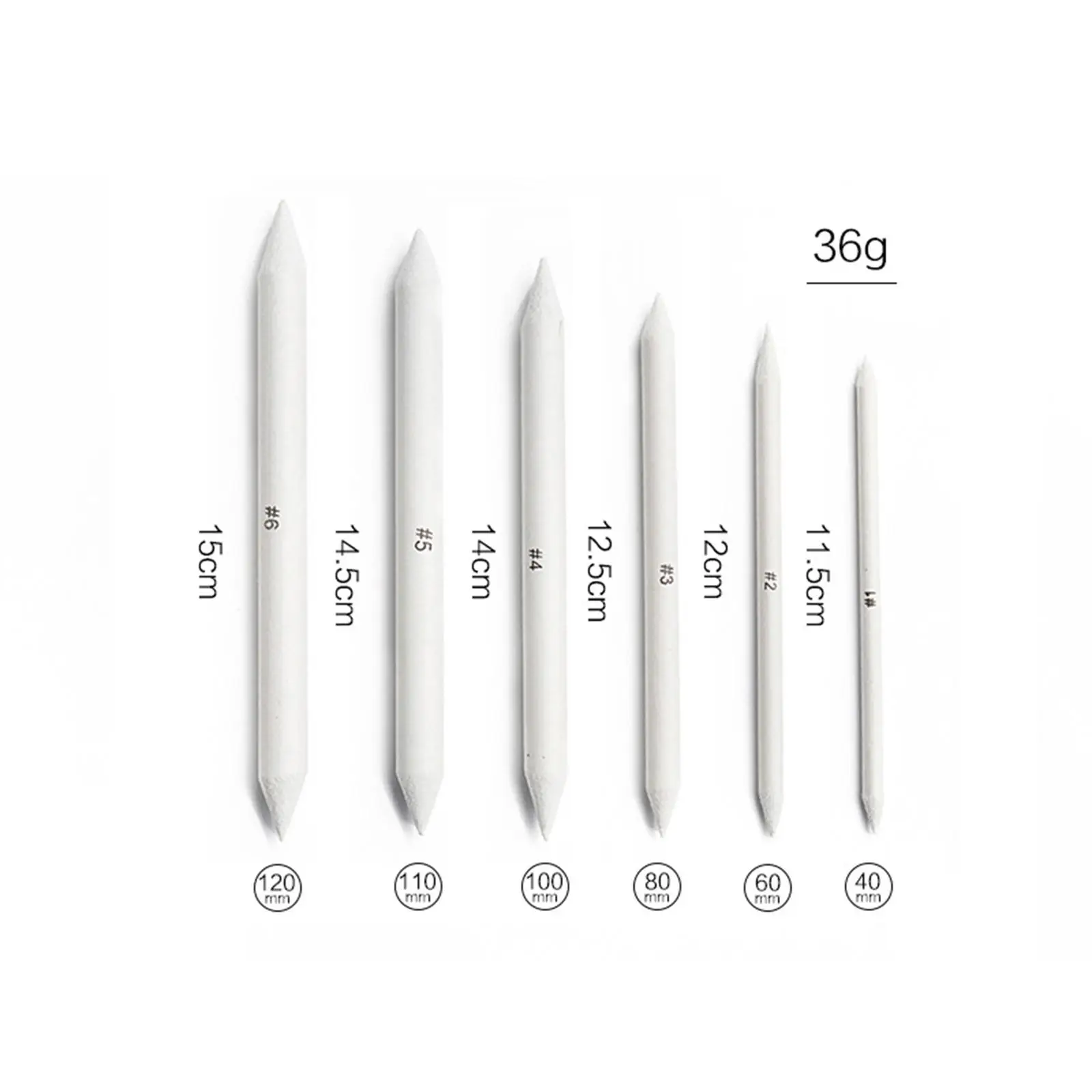 16x Sketch Drawing Blending Stumps Paper tortillons Set sanding paper Pencil sharpen Professional Drawing Accessories