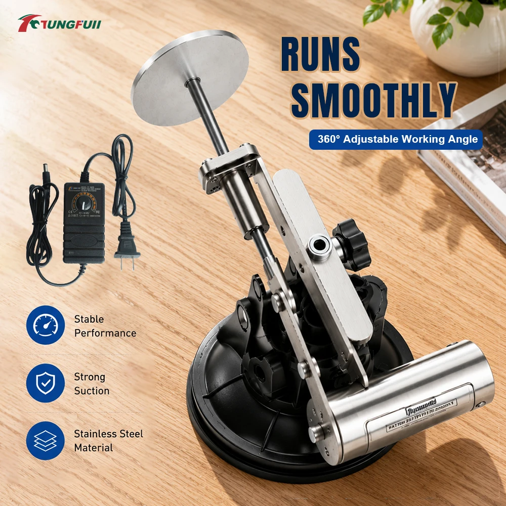 TUNGFULL Stainless Steel Reciprocating Actuator Angle Adjustable 90mm Suction Cup Variable Speed Linear Motion Mechanism