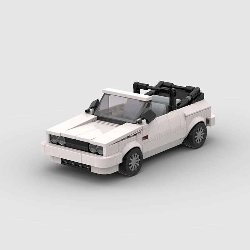 

MOC Cabrio Speed Champions Open Cars City Sport Racers Runabout Строительные блоки Кирпичи Автомобиль Детские игрушки Подарок Гольф MK1 Cabriolet