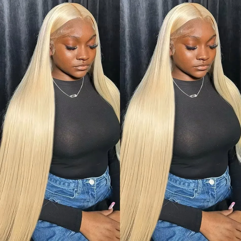 Straight Blonde 613 Lace Front Wigs 13x6 HD Lace Wig  Wigs on Clearance Sale 200 Density Human Hair Wig for Women